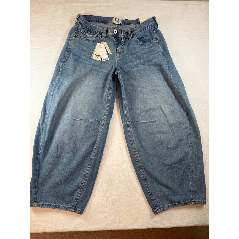 BDG Urban Outfitters Kayla Cocoon Low Rise Slouchy Jeans 32W 32L Vintage Blue